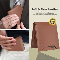 BAGMAN Men Leather Two Fold Wallet image 3
