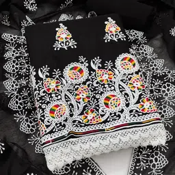 Panzora Embroidered Unstitched Dress Material-picture-16