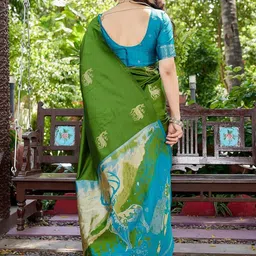 priyashi Woven Design Zari Silk Cotton Banarasi Saree image 5