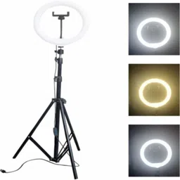 Paradox 10inch Superb LED Ring Light with 7feet Tripod Stand, Video Shooting, reels P47 Tripod Kit-picture-14