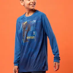 Technosport Boys Blue Polyester Tshirts image 2