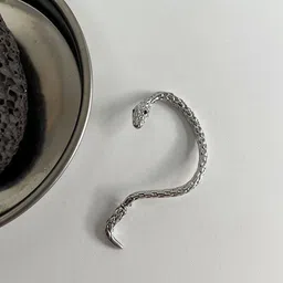 FIMBUL Silver Plated Snake Shaped Ear Cuff Earrings image 4