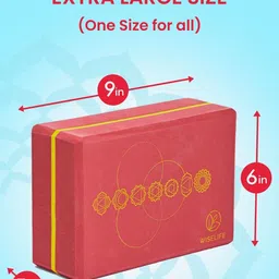 WiseLife Unisex Printed Yoga Blocks High-Density for Balance Strength Training Exercise image 2