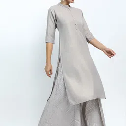 Vishudh Mandarin Collar Straight Kurta image 3