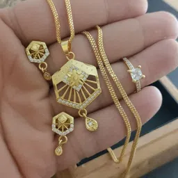 niva fashion Women Gold Pendant-picture-48
