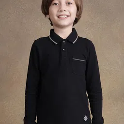One Friday Boys Polo Collar Pockets T-shirt-picture-32