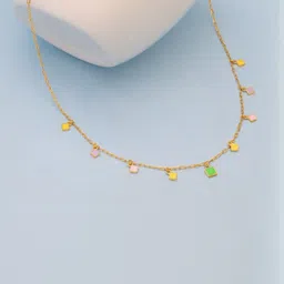 CANDERE A KALYAN JEWELLERS COMPANY Women 18Kt Gold Lena Charm Necklace - 2.42 g image 3