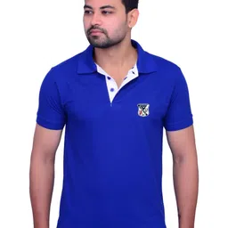 LA MILANO Men Polo Collar Applique Slim Fit T-shirt-picture-50