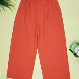V-Mart Girls Wide Leg Pleated Cotton Culottes Trousers image 3