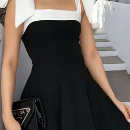 StyleCast Colourblocked Off-Shoulder A-Line Mini Dress image 4