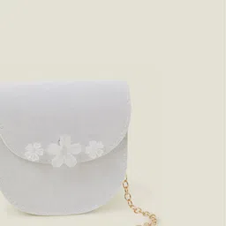 Accessorize Girls Gem Flower Mini Textured Crossbody Sling Bag image 3