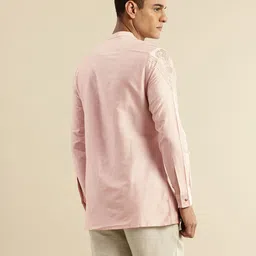 House of Pataudi Ethnic Motifs Embroidered Sequinned Jashn Kurta image 4