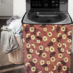 The Furnishing Tree Washing Machine Cover Sprig Pattern Brick Compatible for Whirlpool 7 Kg Fully-A image 2