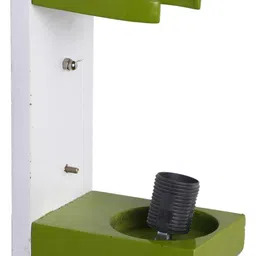 1ST TIME Green & White Colourblocked Wood Contemporary Abstract Shaped Shaped Wall Lamp image 5