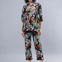 CORDSET Printed Pure Cotton Tunic & Trousers Co-Ords image 1