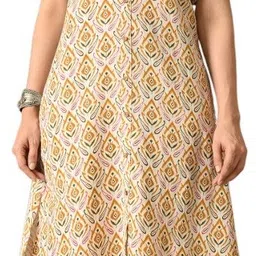 girbana Women Floral Print Pure Cotton A-line Kurta-picture-10
