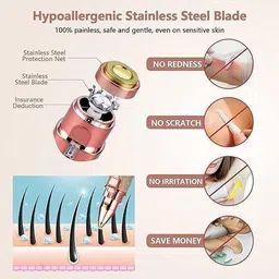 firentra 2 In 1 Flawless Eyebrow Trimmer Facial Hair Remover Trimmer For Women Trimmer 70 min Runtime 0 Length Settings image 3