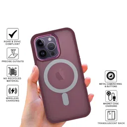 SPRIG Solid Printed iPhone 14 Pro Max Back Case Mobile Accessories image 4