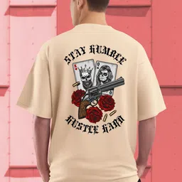 BUYTHATTRENDZ Graphic Printed Round Neck Oversized Drop-Shoulder Sleeves T-shirt-picture-17