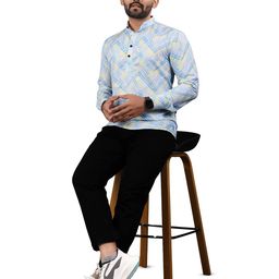 Moda Rapido Men Abstract Printed Daily Straight Short Kurta-picture-12