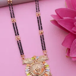 Ramdev Art Fashion Jwellery Gold-Plated Artificial Beaded Long Mangalsutra-image-65