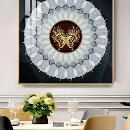 THE NEXT DECOR White & Grey Painting Square Wall Art-picture-28