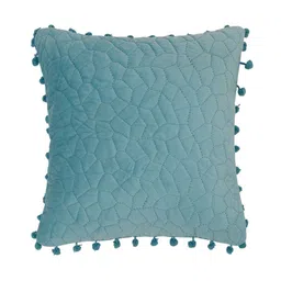 SOKNACK Blue Set of 3 Abstract Velvet Square Cushion Covers image 2