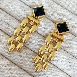 SZN Geometric Drop Earrings image 3
