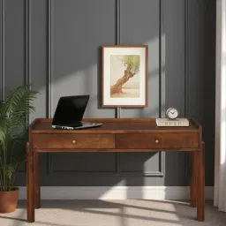 woodsworth from pepperfry Woodwhiz Mango Wood Writing Table In Tubbaq finish-picture-47
