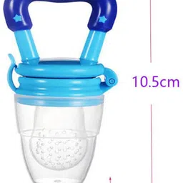 upkaranwale Silicone Food and Fruit Nibbler/Feeder with Extra Silicone Mesh ( Multicolour ) - Silicon image 3
