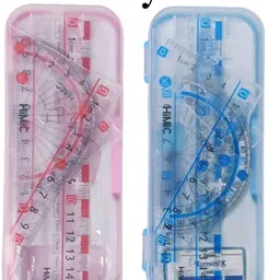 ayshifyer Portable 8 in 1 Geometry Box for or School Exams Drawing & Engineering Students Geometry Box image 3