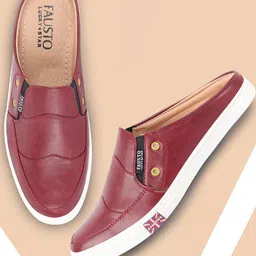 FAUSTO Men Round Toe Lightweight Mule Sneakers-picture-37