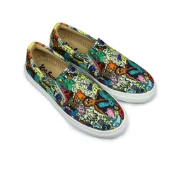 KobSook Women Sweat Absorption Lightweight Abrasion Slip Resistant Canvas Slip-On Sneakers-image-32