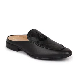 FAUSTO Men Textured Round Toe Memory Foam Lightweight Leather Loafers image 2