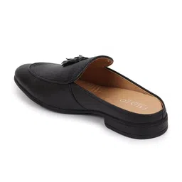 FAUSTO Men Textured Round Toe Memory Foam Lightweight Leather Loafers image 3