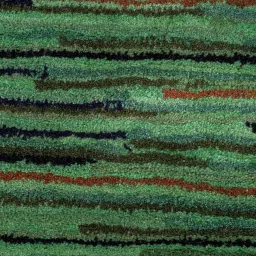 jaipur rugs Green Stripes Wool & Viscose 4 ft x 6 ft Hand Tufted Carpet image 4