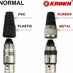 kekrown XLR Male to XLR Female Cable 5 Meter (Black) Double Angled XLR Patch Cable image 3