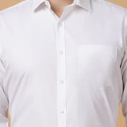 TABARD Men Spread Collar Solid Cotton Formal Shirt image 2