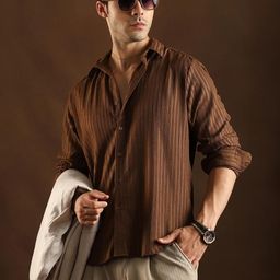 SZN Men Striped Casual Shirt-picture-14