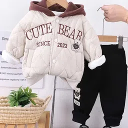 INCLUD Boys Embroidered Quilted Puffer Jacket With Jogger-image-37