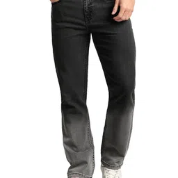 Beyoung Men Grey Ombre Bootcut Jeans image 1