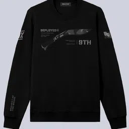 DEPLOYED Men Printed Sweatshirt image 4