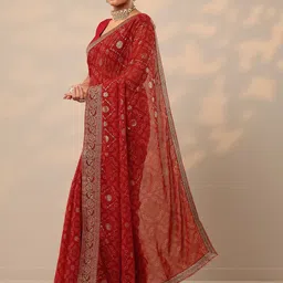 Libas Bandhani Printed Pure Georgette Saree image 2