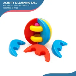 be bright Activity Ball for Kids Assemble & Roll Learning Toy Colorful Educational Ball Rattle image 3