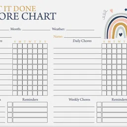 Magnetic Whiteboard Let's Get It Done My Chore Chart/ Planner for Refrigerator-image-40
