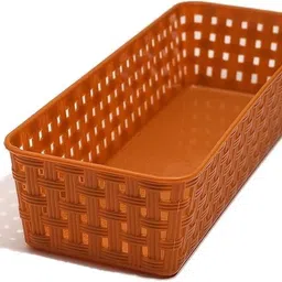 rushil were Multipurpose Desk Organizer Tray for Kitchen, Bathroom, Office, Makeup, Bedroom Plastic Fruit & Vegetable Basket image 2