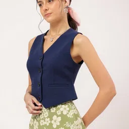 pp vastram Solid Women Waistcoat-picture-33