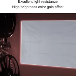 QUARSON 50 Inch Projector Screen,4K HD 16:9 Foldable Anti-Crease (W) 43X24 H) Screen Projector Screen (Width 111 cm x 62 cm Height) image 4