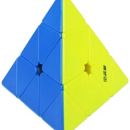 cuberkart QiYi Pyraminx Magnetic Stickerless Speed Cube, Smooth & Durable Pyramid Puzzle image 2