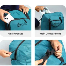 cult 30 Litre Foldable Duffle Bag Water Repellent Travel Bag with Shoulder Strap image 4